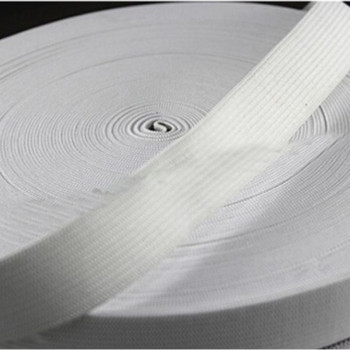 Гумка еластична 20 мм WHITE (25 м.п. у бобіні)