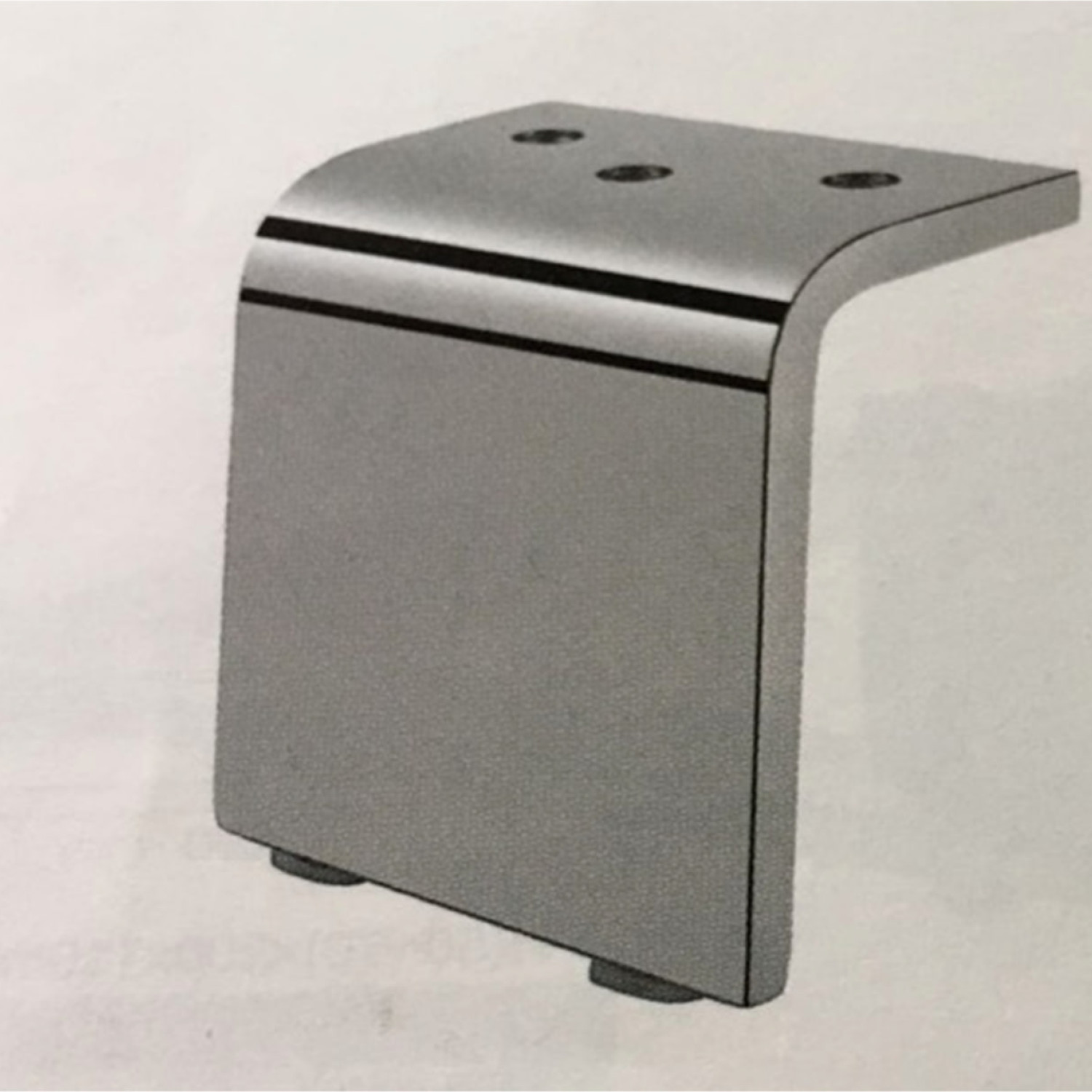 ТЕ 021, висота h - 120 мм ширина w-80 мм,  товщина Th - 8 мм